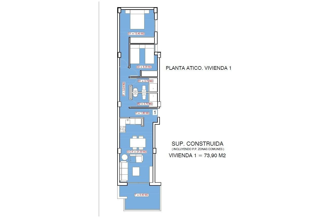 New Build - Penthouse -
Torrevieja - Playa El Acequión