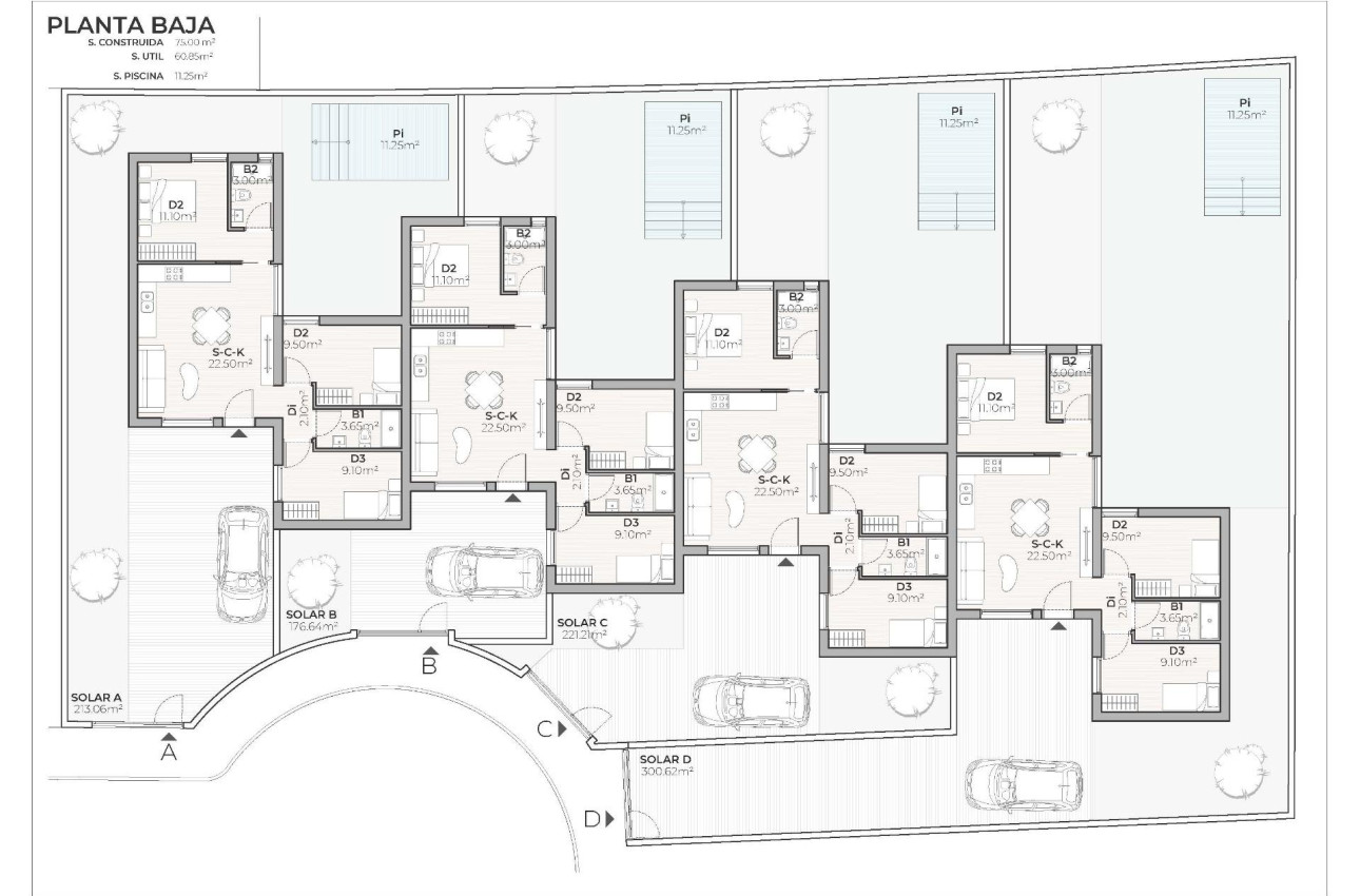 Новое здание - Town House -
Mazarron - Country Club