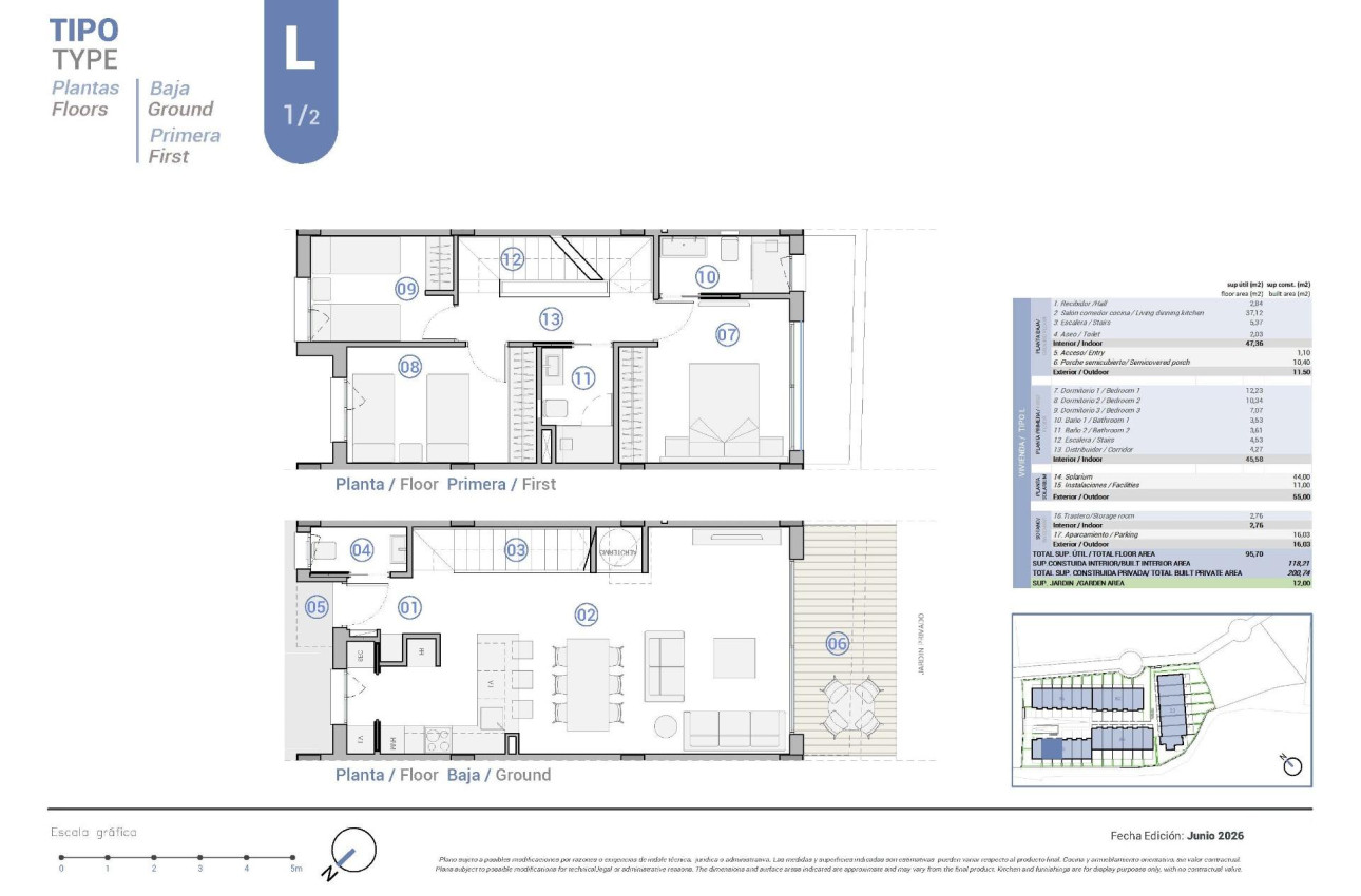 Obra nueva - Town House -
El Campello - Platja de L´Amerador