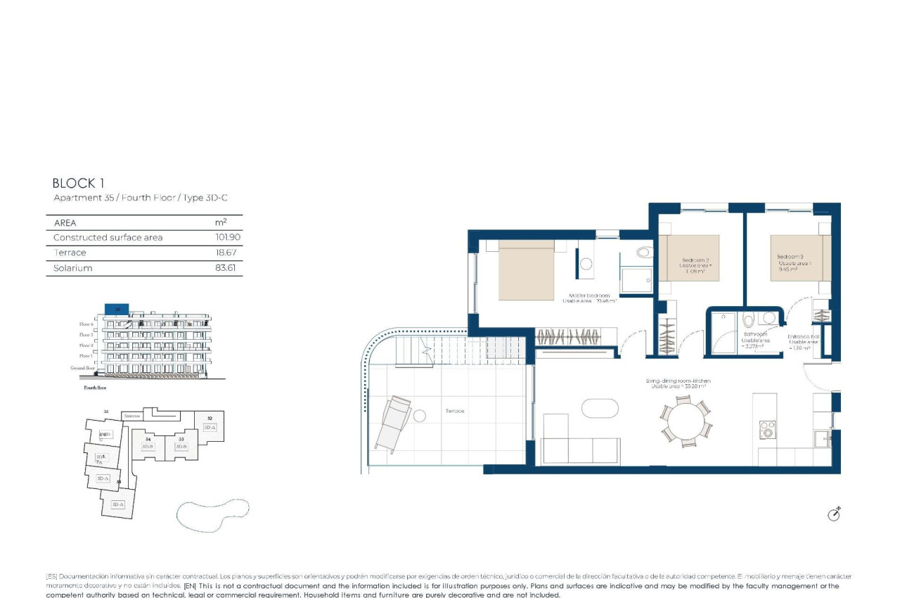 New Build - Penthouse -
Baños y Mendigo - El Valle Golf