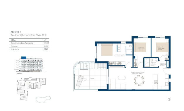New Build - Penthouse -
Baños y Mendigo - El Valle Golf