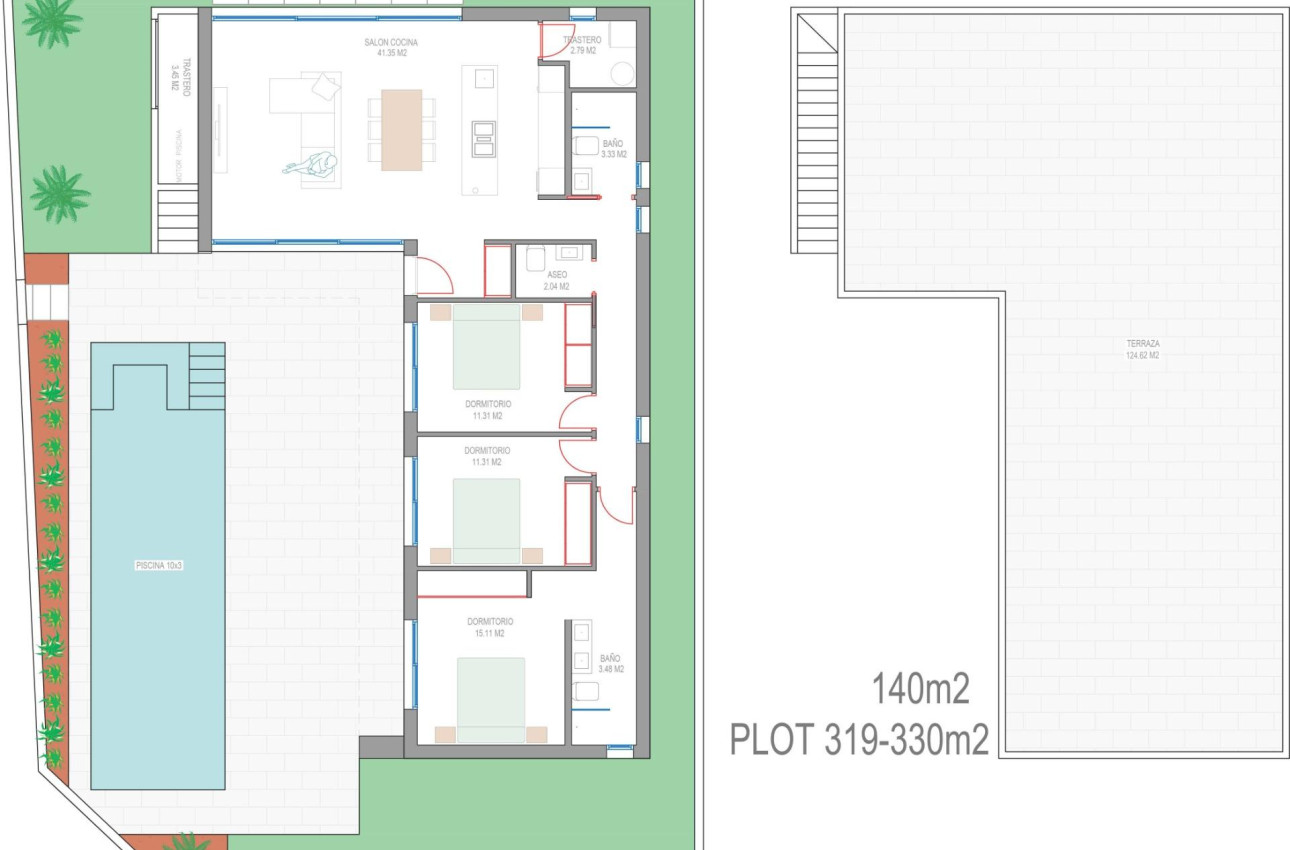 Новое здание - Villa -
San Javier - Parque del doce