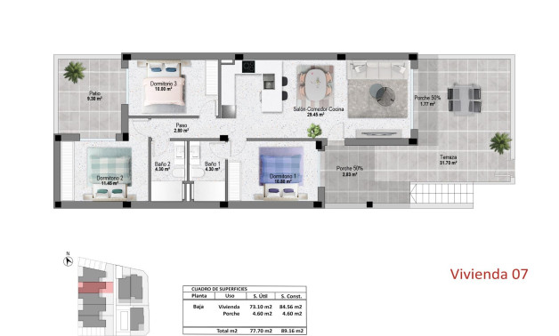 Obra nueva - Bungalow -
Pilar de la Horadada - pueblo