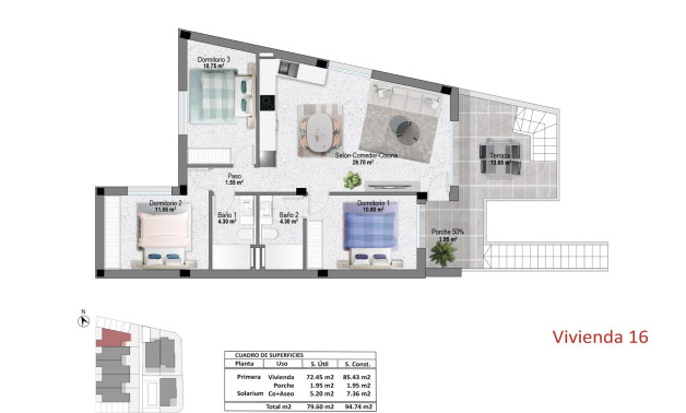 Obra nueva - Bungalow -
Pilar de la Horadada - pueblo