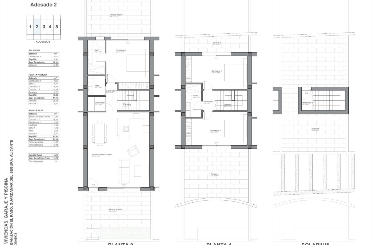 Новое здание - Town House -
Guardamar del Segura - El Raso