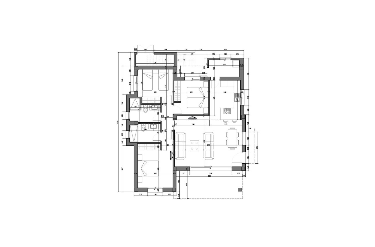 Obra nueva - Villa -
Rafal - polideportivo